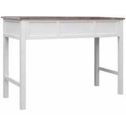 Hommoo Bureau Marron 110 X 45 X 76 Cm Bois HDV24695 -France Bureau Soldes 2022 25136522 4