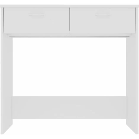ASUPERMALL Bureau Blanc 80x40x75 Cm Agglomere 7 ASUPERMALL Bureau Blanc 80x40x75 Cm Agglomere – Image 5