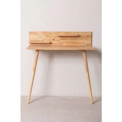 Ensemble De Bureau En Bois Arlan SKLUM Bois D'hévéa Bois Naturel - Bois Naturel Bois Naturel -France Bureau Soldes 2022 25241487 4