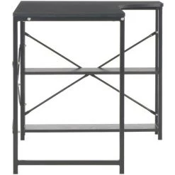 Hommoo Bureau D'ordinateur Noir 120 X 72 X 70 Cm HDV07552 -France Bureau Soldes 2022 25319709 5