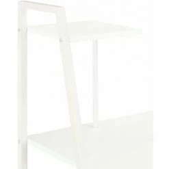 Hommoo Bureau Avec Etagere Blanc 102x50x117 Cm HDV07573 -France Bureau Soldes 2022 25319733 5