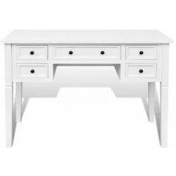 HOMMOO Bureau Blanc A 5 Tiroirs HDV08783 -France Bureau Soldes 2022 25319819 3
