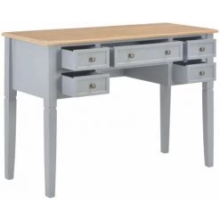 Hommoo Bureau Gris 109,5 X 45 X 77,5 Cm Bois HDV22223 -France Bureau Soldes 2022 25320128 2