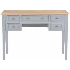 Hommoo Bureau Gris 109,5 X 45 X 77,5 Cm Bois HDV22223 -France Bureau Soldes 2022 25320128 3