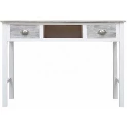 Hommoo Bureau Gris 110x45x76 Cm Bois HDV24694 -France Bureau Soldes 2022 25320156 4