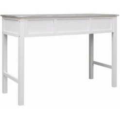 Hommoo Bureau Gris 110x45x76 Cm Bois HDV24694 -France Bureau Soldes 2022 25320156 5