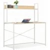 Hommoo Bureau D'ordinateur Blanc Et Chene 120 X 60 X 138 Cm HDV33053 1 Hommoo Bureau D'ordinateur Blanc Et Chene 120 X 60 X 138 Cm HDV33053 -France Bureau Soldes 2022 25320317 1