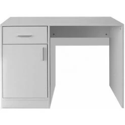 Hommoo Bureau Avec Tiroir Et Placard 100x40x73 Cm Blanc HDV09624 10 Hommoo Bureau Avec Tiroir Et Placard 100x40x73 Cm Blanc HDV09624 -France Bureau Soldes 2022 25635935 4