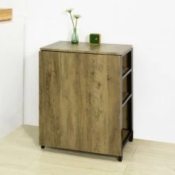 Table Pliante Avec 2 Abattants Et 3 étagères De Rangement,SoBuy FWT62-N -France Bureau Soldes 2022 26111169 3