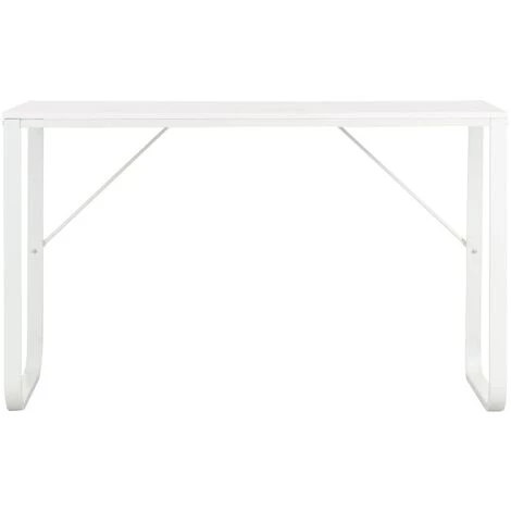 TRUE DEAL Bureau D'ordinateur Blanc 120x60x73 Cm 5 TRUE DEAL Bureau D'ordinateur Blanc 120x60x73 Cm – Image 3