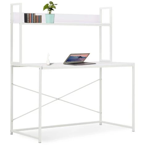 TRUE DEAL Bureau D'ordinateur Blanc 120 X 60 X 138 Cm 3 TRUE DEAL Bureau D'ordinateur Blanc 120 X 60 X 138 Cm