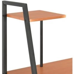 TRUE DEAL Bureau Avec étagère Noir Et Marron 102x50x117 Cm -France Bureau Soldes 2022 26217037 5