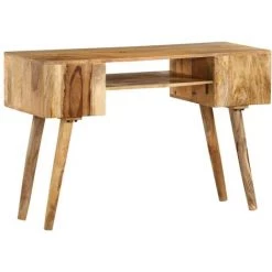 TRUE DEAL Bureau Bois De Manguier Massif 115 X 47 X 76 Cm -France Bureau Soldes 2022 26223248 3