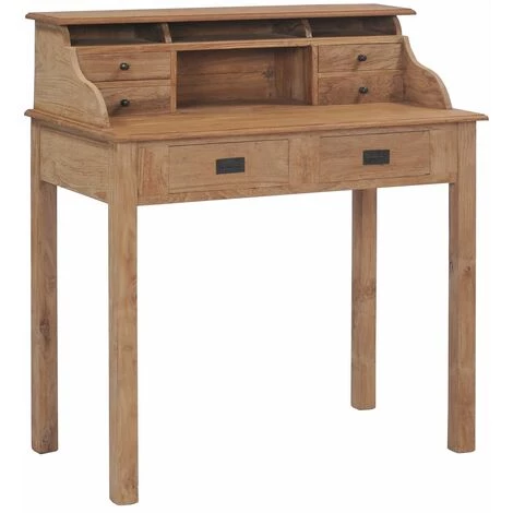 TRUE DEAL Bureau 90x50x100 Cm Bois De Teck Massif 3 TRUE DEAL Bureau 90x50x100 Cm Bois De Teck Massif