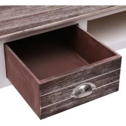 TRUE DEAL Bureau Marron 110 X 45 X 76 Cm Bois -France Bureau Soldes 2022 26273571 5