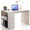 TRUE DEAL FMD Bureau Avec étagères Latérales 117x73x75 Cm Chêne Sable