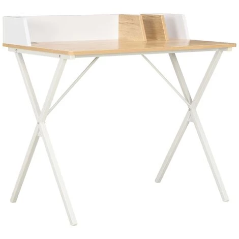 YOUTHUP Bureau Blanc Et Naturel 80x50x84 Cm - Blanc 3 YOUTHUP Bureau Blanc Et Naturel 80x50x84 Cm - Blanc