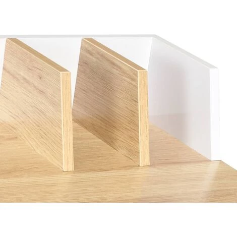 YOUTHUP Bureau Blanc Et Naturel 80x50x84 Cm - Blanc 7 YOUTHUP Bureau Blanc Et Naturel 80x50x84 Cm - Blanc – Image 5