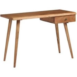 YOUTHUP Table à écrire Bois D'acacia Massif 110 X 50 X 76 Cm - Brun -France Bureau Soldes 2022 26526975 3