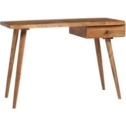 TRUE DEAL Table à écrire Bois D'acacia Massif 110 X 50 X 76 Cm -France Bureau Soldes 2022 26660695 4