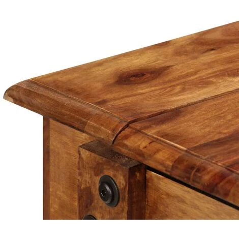 TRUE DEAL Bureau 118 X 50 X 76 Cm Bois Solide De Sesham 6 TRUE DEAL Bureau 118 X 50 X 76 Cm Bois Solide De Sesham – Image 4