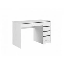 Bureau BOBOCHIC - Bureau 5 Tiroirs AYEM Blanc - Blanc