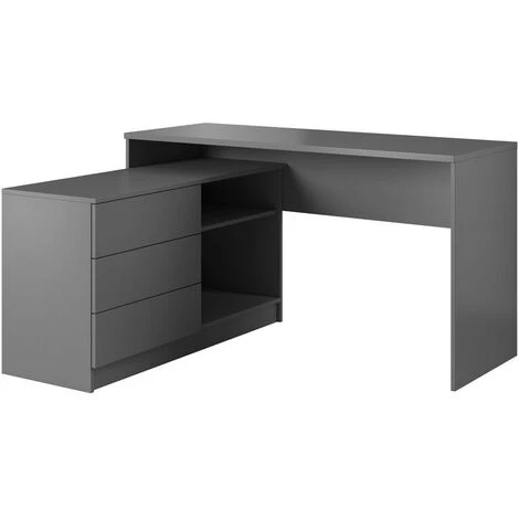 Bureau BOBOCHIC - Bureau D'angle MATIO Anthracite - Anthracite 3 Bureau BOBOCHIC - Bureau D'angle MATIO Anthracite - Anthracite