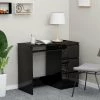 ASUPERMALL Bureau Noir Brillant 90x45x76 Cm Agglomere -France Bureau Soldes 2022 26708517 1