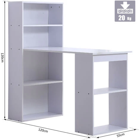 MH Bureau Multi-rangement Elina Blanc 5 MH Bureau Multi-rangement Elina Blanc – Image 3