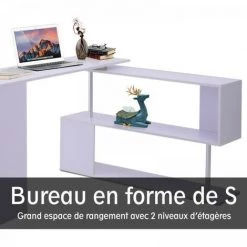 MH Bureau Design Contemporain Lukas Blanc -France Bureau Soldes 2022 26798878 5