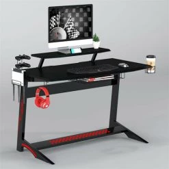 SIX Bureau Gaming Taroudant Noir -France Bureau Soldes 2022 26798884 4