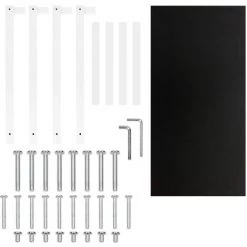 ML-DESIGN Bureau De Table Informatique Ordinateur En MDF Métal 120x60 Cm Noir Et Blanc -France Bureau Soldes 2022 27167534 5