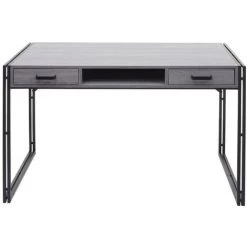 Bureau HHG-594, Table Pour Ordinateur, Structure 3D, 122x70cm ~ Gris -France Bureau Soldes 2022 27221903 4