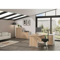 Bureau Compact 90° Gauche Jazz - Fabrication Française - Calicosy - Bois Foncé - Bois Foncé 7 Bureau Compact 90° Gauche Jazz - Fabrication Française - Calicosy - Bois Foncé - Bois Foncé -France Bureau Soldes 2022 27328729 3