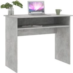 LangRay Bureau Gris Béton 90x50x74 Cm Aggloméré -France Bureau Soldes 2022 27385413 3