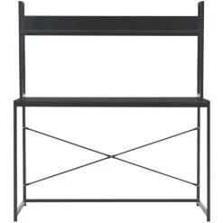 LITZEE Bureau D'ordinateur Noir 120 X 60 X 138 Cm -France Bureau Soldes 2022 27507363 3