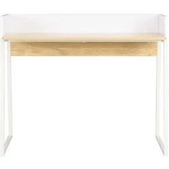 LITZEE Bureau Blanc Et Chêne 90 X 60 X 88 Cm -France Bureau Soldes 2022 27507397 2