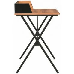 LITZEE Bureau Noir Et Marron 80x50x84 Cm -France Bureau Soldes 2022 27507453 3