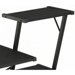 LITZEE Bureau Avec étagère Noir 116x50x93 Cm 11 LITZEE Bureau Avec étagère Noir 116x50x93 Cm -France Bureau Soldes 2022 27507583 5