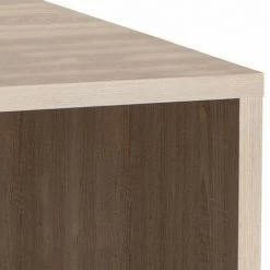 MEUBLETMOI Bureau Finition Chêne Clair Avec 4 Tiroirs - BASILE - Bois -France Bureau Soldes 2022 27628437 3