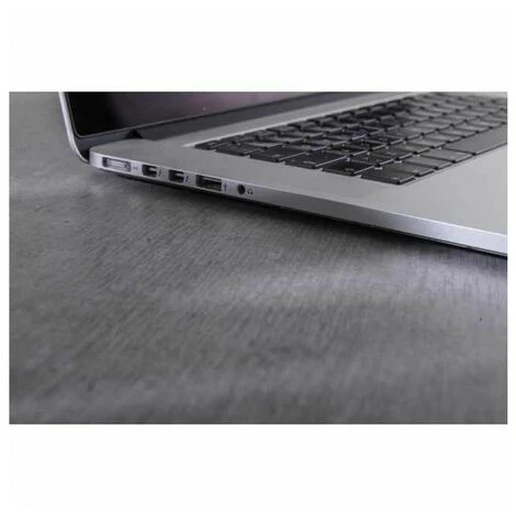 MEUBLETMOI Bureau Décor Gris Béton Et Pied En Métal - Longueur 170 Cm - NET - Gris 6 MEUBLETMOI Bureau Décor Gris Béton Et Pied En Métal - Longueur 170 Cm - NET - Gris – Image 4