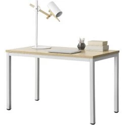 Bureau Réglable En Hauteur Odense 75 X 120 X 60 Cm Chêne Blanc [en.casa] -France Bureau Soldes 2022 27796893 2
