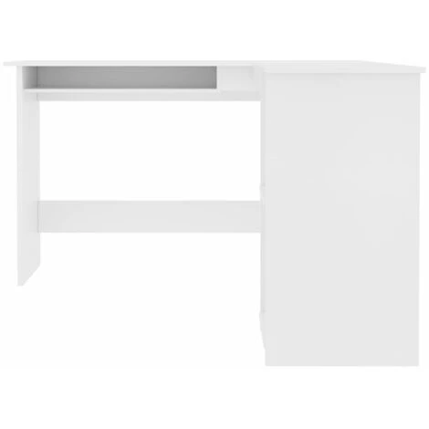 ASUPERMALL Bureau D'angle En Forme De L Blanc 120x140x75 Cm Agglomere 4 ASUPERMALL Bureau D'angle En Forme De L Blanc 120x140x75 Cm Agglomere – Image 2
