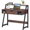 COSTWAY Bureau Informatique, Table D'Ordinateur 92 X 52 X 90 CM Avec Tiroir Et Tablette De Rangement De Style Industriel Moderne 1 COSTWAY Bureau Informatique, Table D'Ordinateur 92 X 52 X 90 CM Avec Tiroir Et Tablette De Rangement De Style Industriel Moderne -France Bureau Soldes 2022 27973402 1