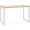 BOX FURNITURE Table Bureau ICub Strong ECO 60x120x75 Cm Blanc Naturel - Blanc