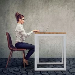 BOX FURNITURE Table Bureau ICub Strong ECO 60x120x75 Cm Blanc Naturel - Blanc 10 BOX FURNITURE Table Bureau ICub Strong ECO 60x120x75 Cm Blanc Naturel - Blanc -France Bureau Soldes 2022 28017526 4