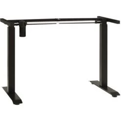 Cadre De Bureau Motorisé Électrique Réglable En Hauteur Noir VidaXL