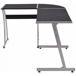 ASUPERMALL Bureau D'angle En Forme De L Noir -France Bureau Soldes 2022 28180082 2