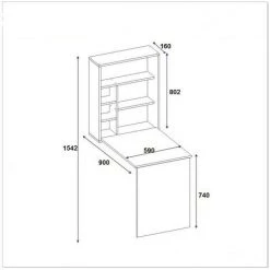 AZURA HOME DESIGN Bureau SEDIR - Blanc 9 AZURA HOME DESIGN Bureau SEDIR - Blanc -France Bureau Soldes 2022 28203878 4