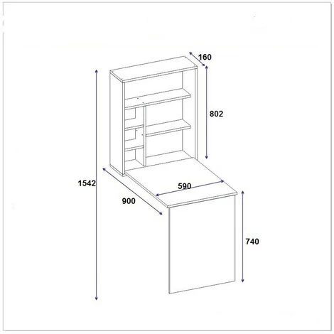 AZURA HOME DESIGN Bureau SEDIR - Blanc 6 AZURA HOME DESIGN Bureau SEDIR - Blanc – Image 4